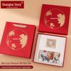 Shanghai Story 100% Mulberry Silk Scarf with Brooch Gift Set