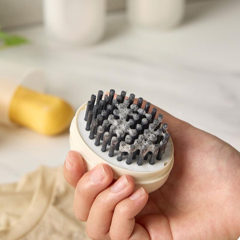 2 In 1 Soap Holder And Scrubber Travel Essential Waterproof Bathroom Organiser With Detachable Brush For Space Saving