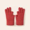 Women Stylish Thicken Thermal Gloves Thick Gloves Stylish Knit Thermal Gloves Winter Warm Full Finger Gloves
