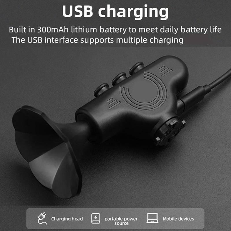 Electric Bicycles Horn Bike Electric Bells Mountain Bikes Horns USB Rechargeable Electric Bicycles Bells with Loud Sound