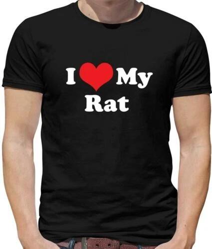 I Love My Rat Mens T-Shirt - Rodent - Rats - Pet - Pets - Animal - Rattus - Gift S