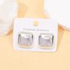 European and American retro high-end acrylic gold-plated stud earrings, electroplating personalized fashion women's stud earrings set