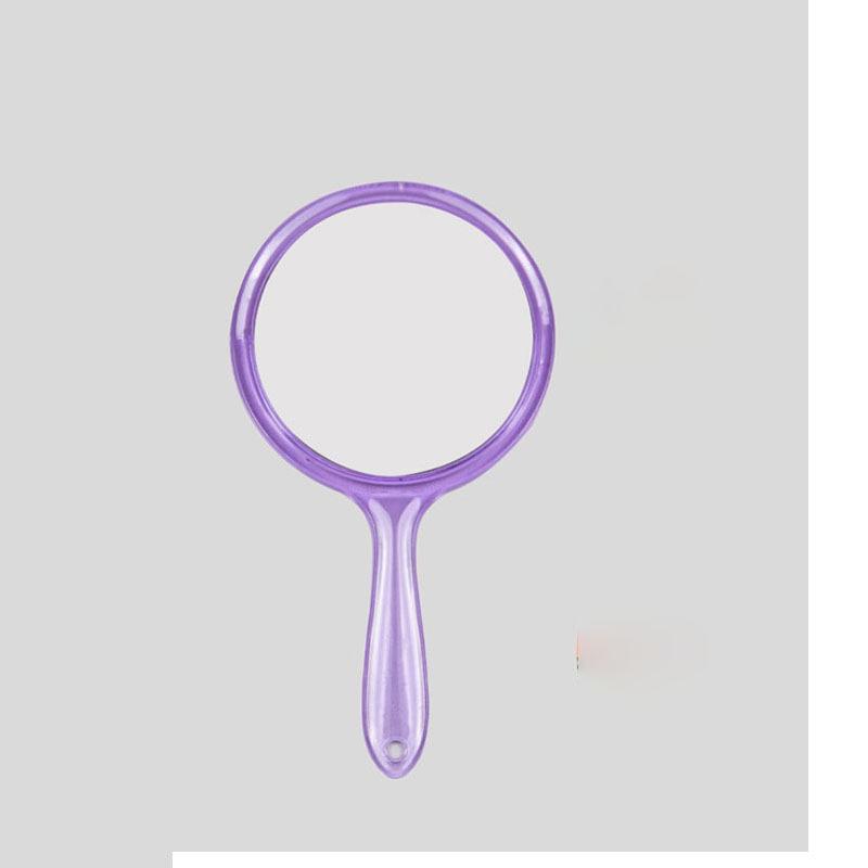Portable Double-Sided Makeup Mirror with Magnifying Side and Printed Logo