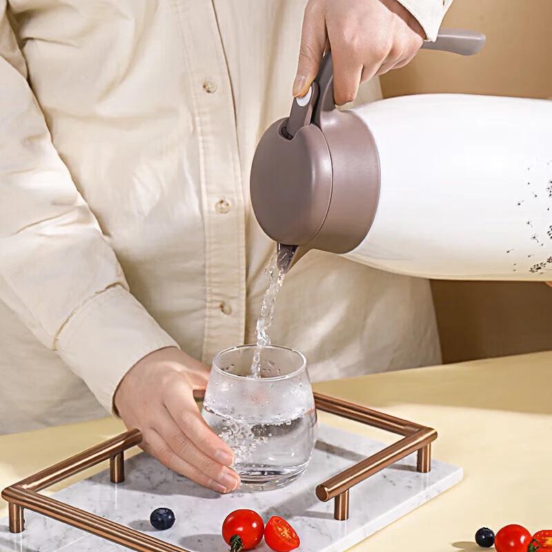 Temeike 2L 316 Stainless Steel Press-Type Insulated Thermos