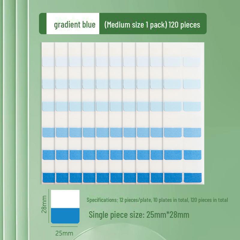 Custom Morandi Index Label Sticky Notes – Fluorescent Bookmarks for Students