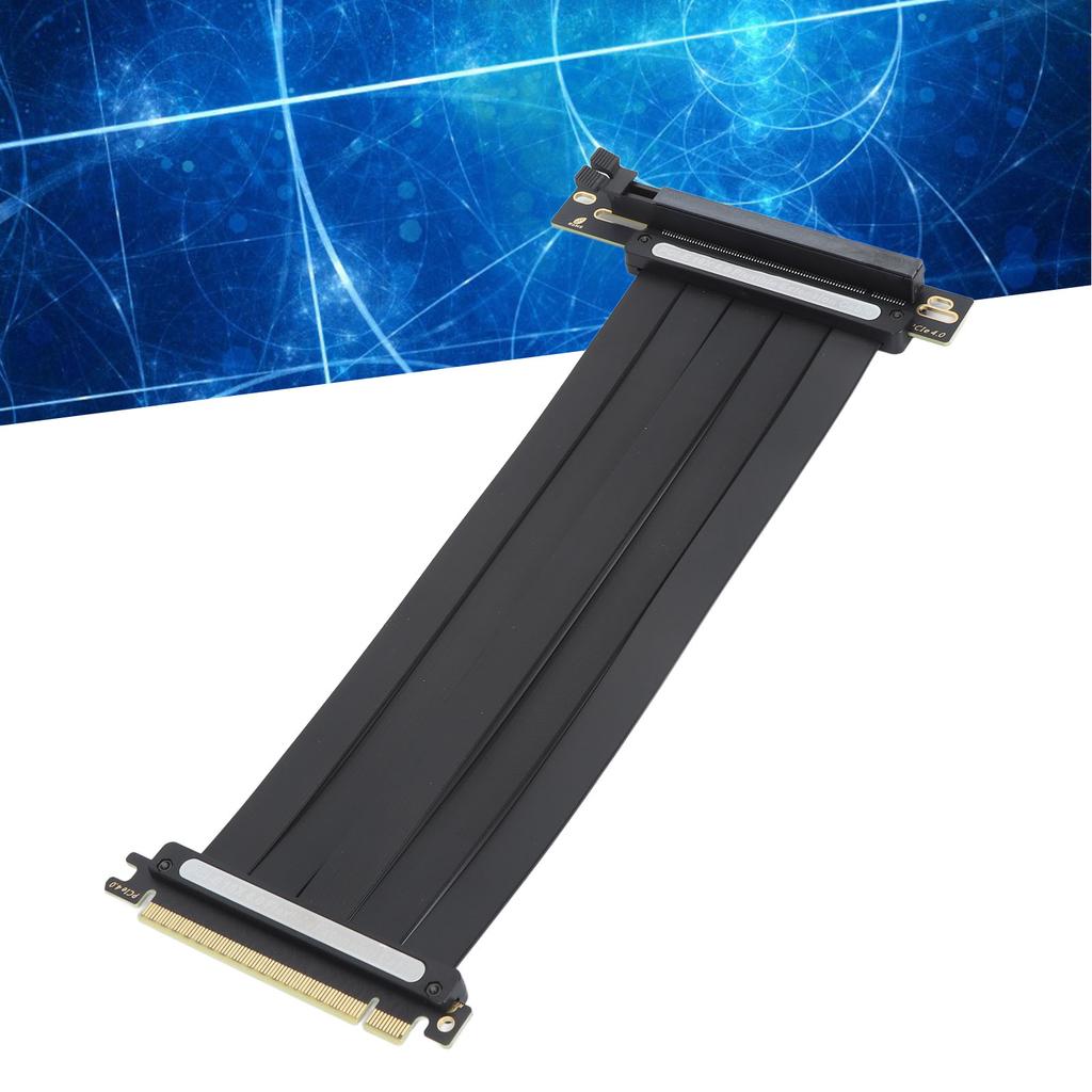 PCIE4.0 X16 Extension Cable High Speed Shielding GPU Riser Cable Flexible Right Angle for 3090ti 3090 3070ti 3070