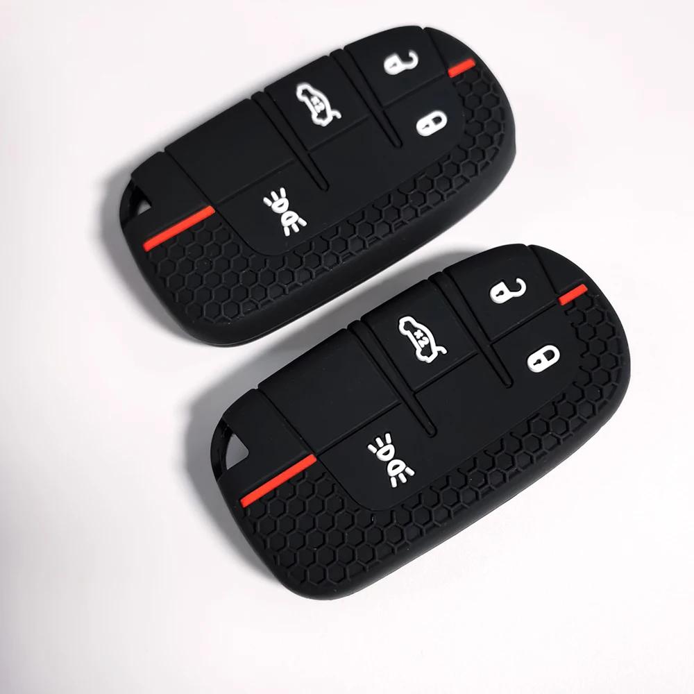 4 Buttons Praised Car Key Cover Case Fob For Jeep Renegade Compass Grand Cherokee For Chrysler 300C Wrangler Dodge Accessaries