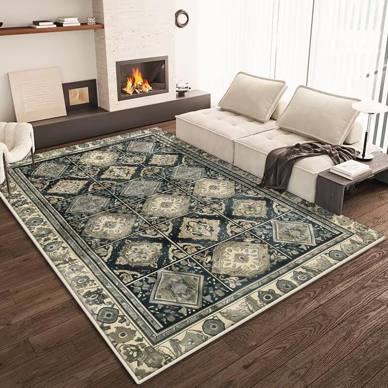 Ethnic Retro Hotel Large Area Carpets Living Room Carpet High Quality Bedroom Decor Rugs Lounge Rug Home Decoration Floor Mat