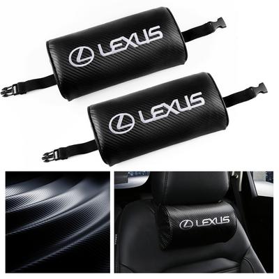 Carbon Fiber Seat Neck Pillow Protection PU Auto Headrest Support Rest For ES 300H ES300H ES350 RX GX LS LX IS GS RC UX