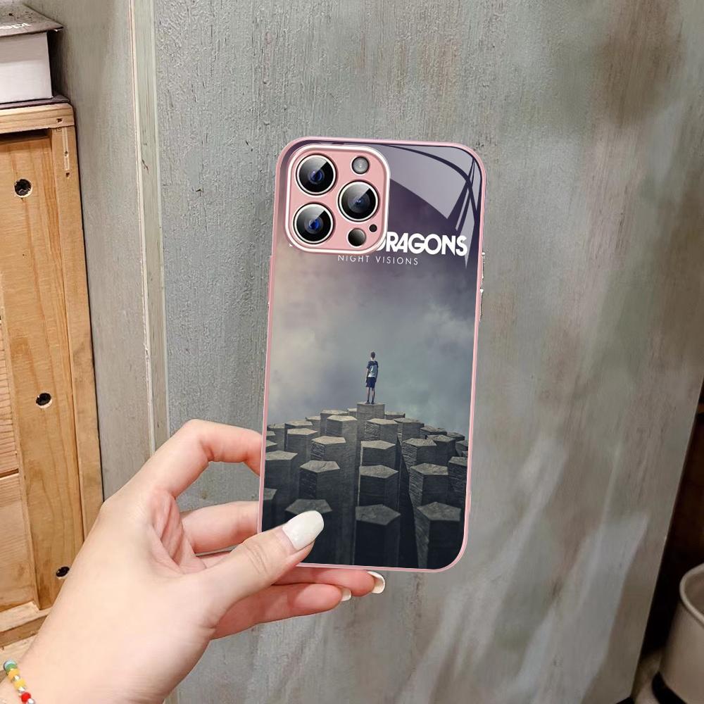 Imagine Dragons Phone Case Tempered Glass For iphone 14 13 12 11 Pro Mini XS MAX 14Plus X XS XR Fundas
