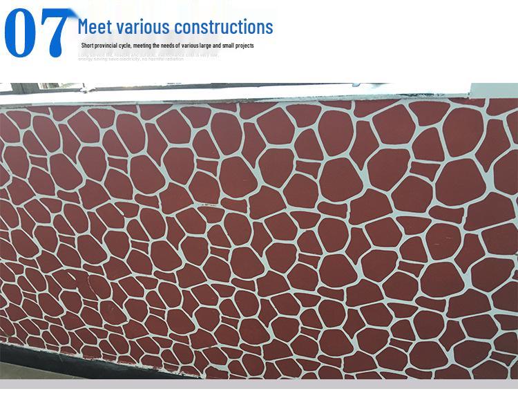 Seamless Porcelain Tile Look: Art Spray & Textured Paint Grid Mold