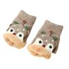 Korean-Style Cute Cartoon Fawn Flip Gloves for Students – Warm, Cold-Proof Gloves for Autumn and Winter Riding & Writing