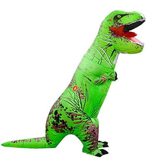 Leafdeer Adult Tyrannosaurus Inflatable Cosplay Costume Suit, T-REX (Green)