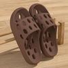 Women's Summer Indoor Non-Slip Cool Slippers - Comfortable, Breathable Hole Design for Men and Women