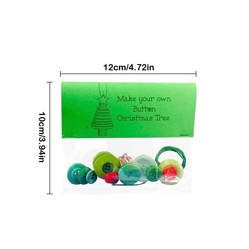 Diy Button Snowman & Angel Button Christmas Ornament Making Kit For Indoor/Outdoor Xmas Tree, Window & Party Decorations