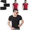 Men's Summer Casual Fashion Solid Color O-neck T-shirt With Short Sleeves