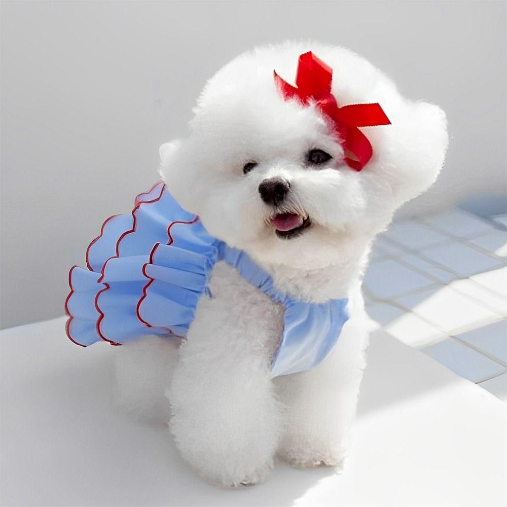 Small Dogs Cats Summer Pet Clothes Lightweight Breathable Outfit  for Teddy, Bichon, French Bulldog