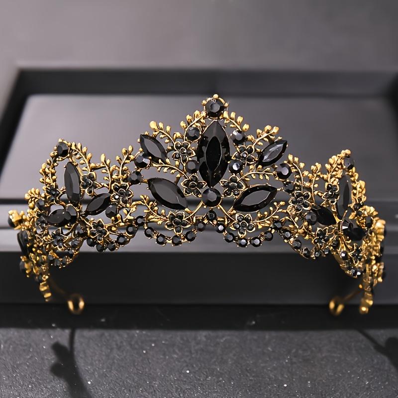 Baroque Luxury Crystal AB Bridal Crown Tiaras Light Gold Diadem Tiara for Women Bride Wedding Hair Accessories Jewelry Crown