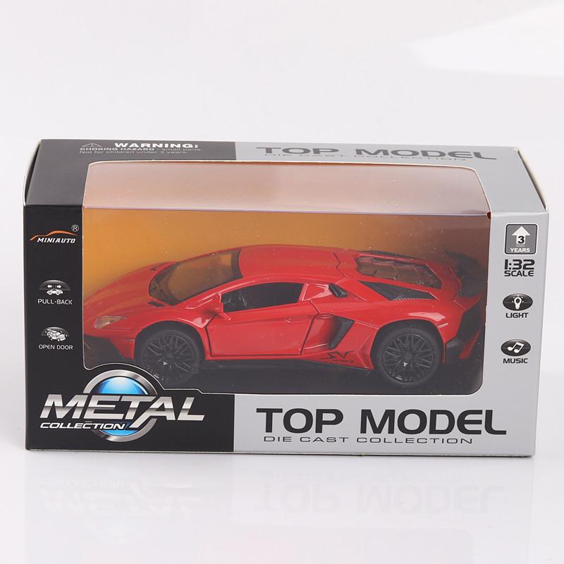 Lambo 750-4 Alloy Car Model 1:32 with Multi-Door, Sound, Light & Pull-Back Features