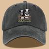 Süße Kuh Cartoon Baseballkappe Unisex Baumwolle Denim Gewaschen Lässig Snapback Hut