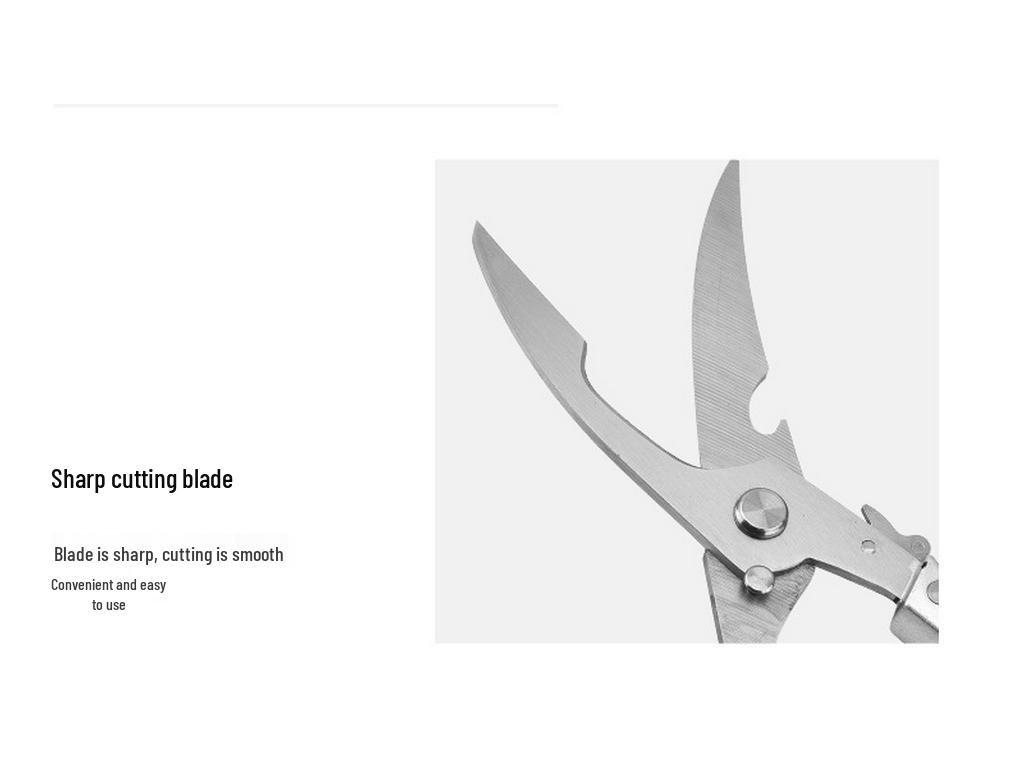 Multi-functional Stainless Steel Bone-Cutting Scissors for Household and Commercial Use