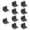 10 L Brackets for Corner Support Metal Shelf Holders Furniture Assembly