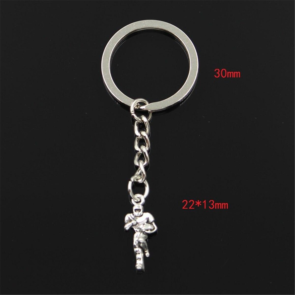 

Мода Soccor футболист 22x13 мм кулон 30 мм брелок для ключей мужской автомобиль подарок сувениры брелок