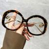 Anti Blue Light Elegant Pearl Reading Glasses Women 2025 Retro Big Frame Eyeglasses Flower Round Transparent Glasses