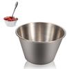 Stainless Steel Sauce Cup Round Dipping Tomato Condiments Bowl Kitchen Accessory