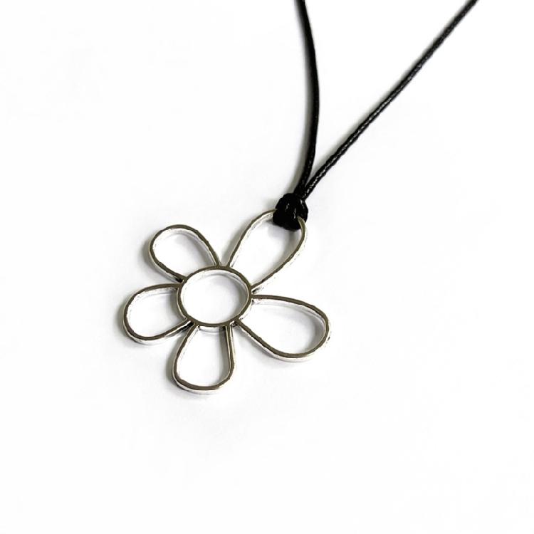 Large Hollow Flower Pendant Charms for DIY Craft Jewelry Making Supplies 48x42mm