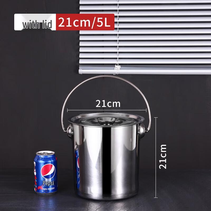 CNMF Stainless Steel Multi-Purpose Bucket with Handle