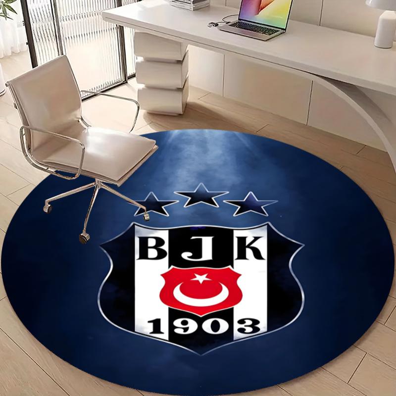 Personalized BJK Round Chair Office Rug - Perfect for Mat, Office Chair & More - Ideal Gift for Birthdays and Holidays