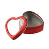 Creative Tinplate Heart Shape Tins Empty Silver/Red/Pink Heart Metal Box Refillable Mini Candle Making Jars Home