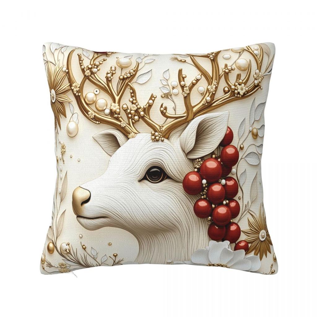 Christmas Pillow Case Cushion Cover Square Custom Pillow Cover Cute Funny Pillowcases For Sofa Car Home Decor