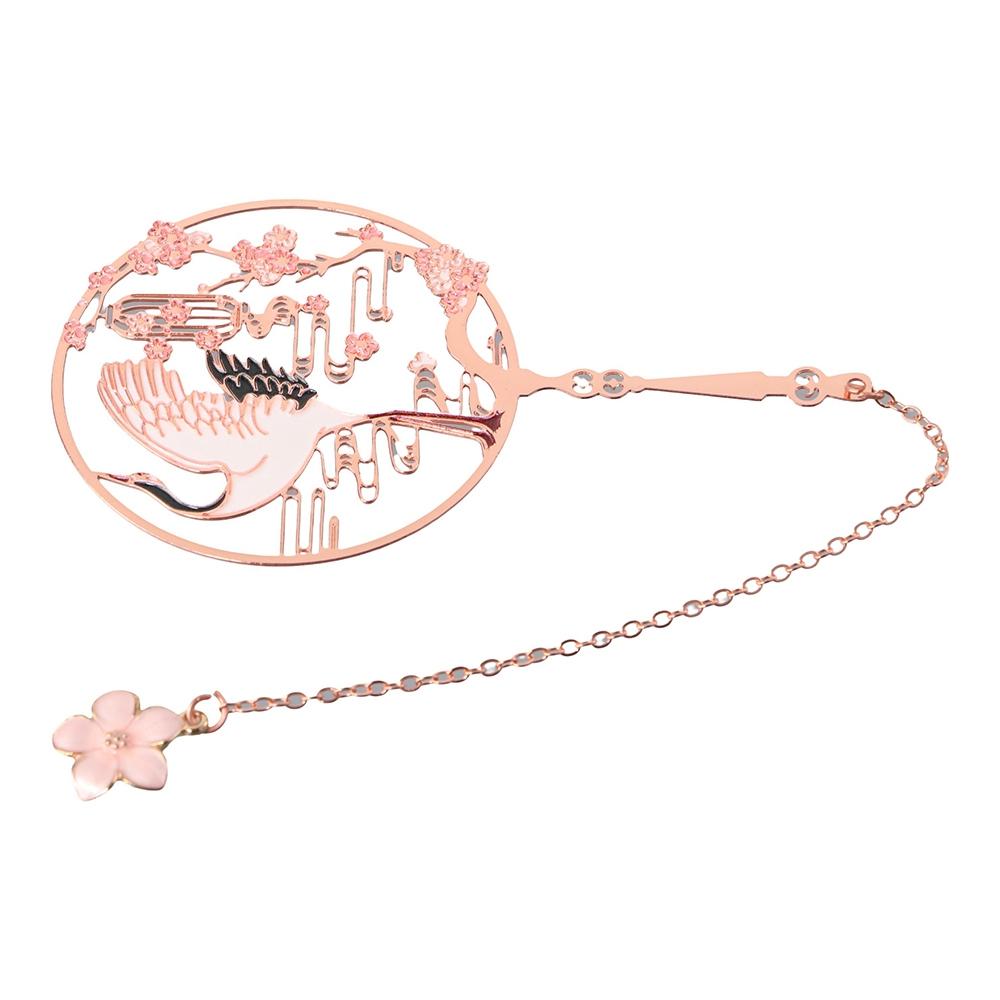 Rabbit Book Page Marker Chinese Style Metal Bookmark Reading Bookmark Tassel Pendant Bookmark