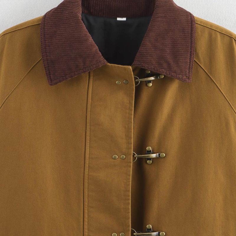 Kaslead New Arrival Women's Clothing Fashion Style Stylish Simple and Versatile Cotton Coat Jacket Jacket