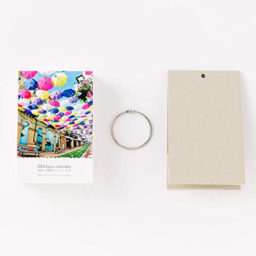 Iroha Publishing 365-Day World Tour Scenic View Daily Calendar PAS-POL TH-01 Desktop Type