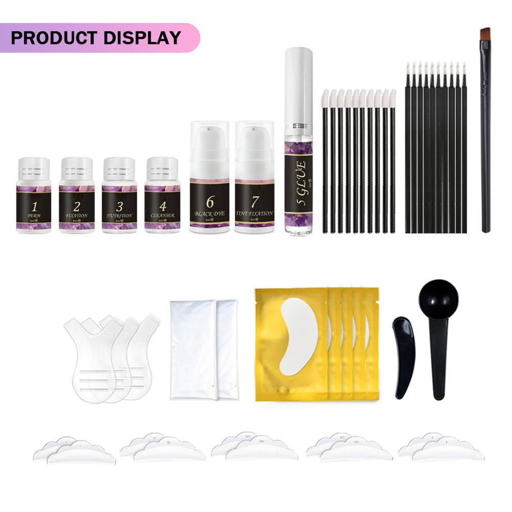 Eyelash and Brow Lift and Tint Kit Eyelash Lamination Starter Kit for Beautiful Eyelashes