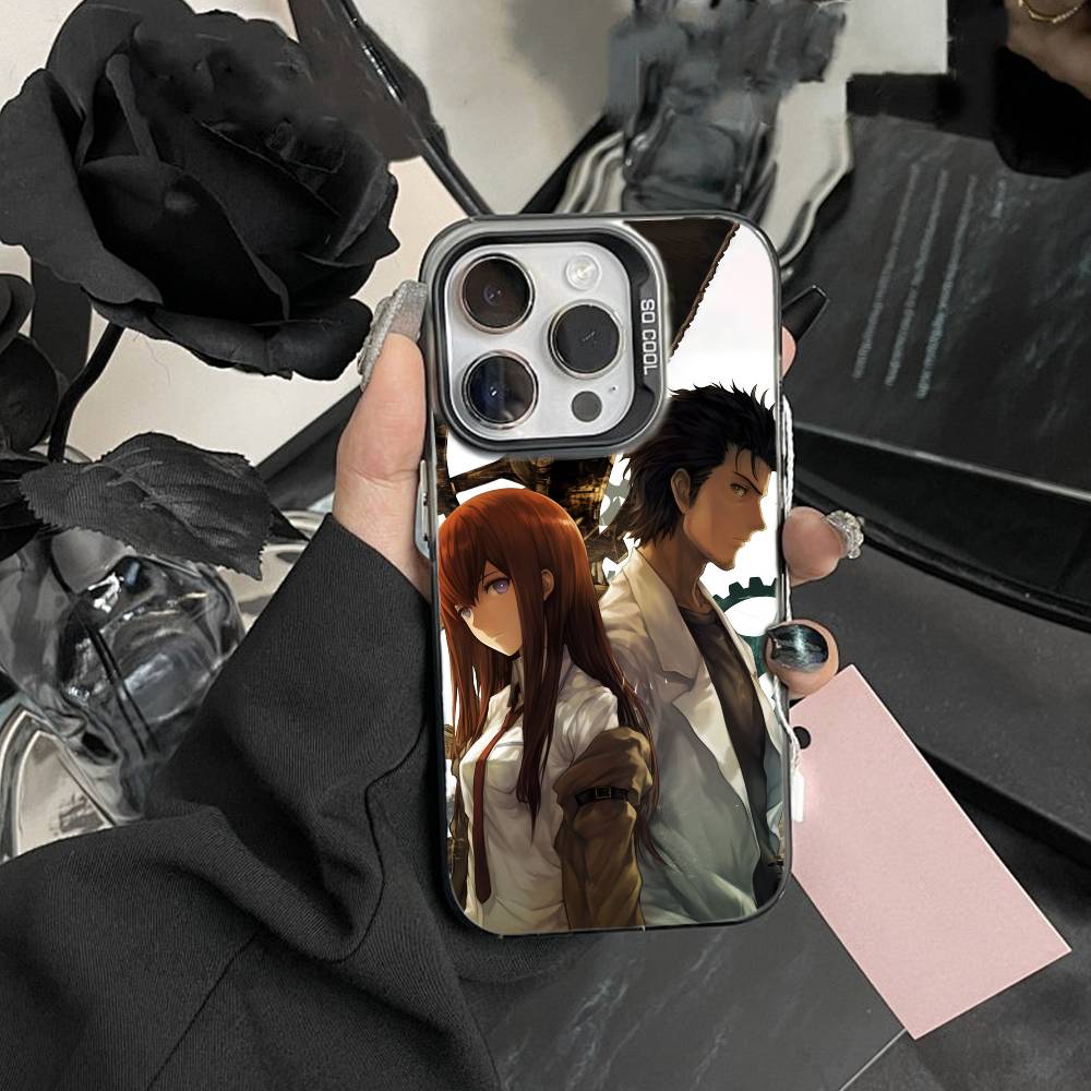 

A-Okabe Rintaro STEINS DATE Phone Case For IPhone 16 17 15 14 12 13 Pro Max Black Color Shockproof Cover iPhone17