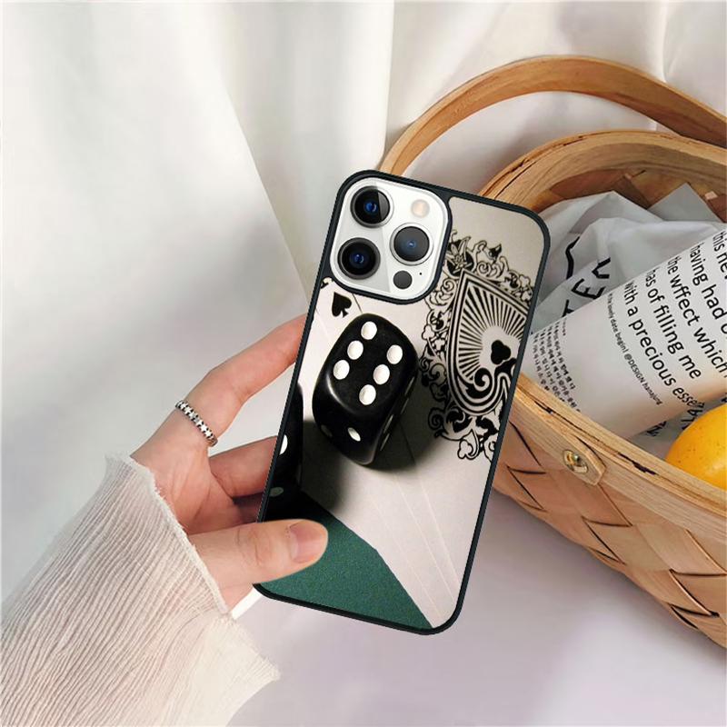 Poker Playing Cards Phone Case For iPhone 17 Air 16 15 14 11 12 13 Pro  MAX Plus coque Cover Shell
