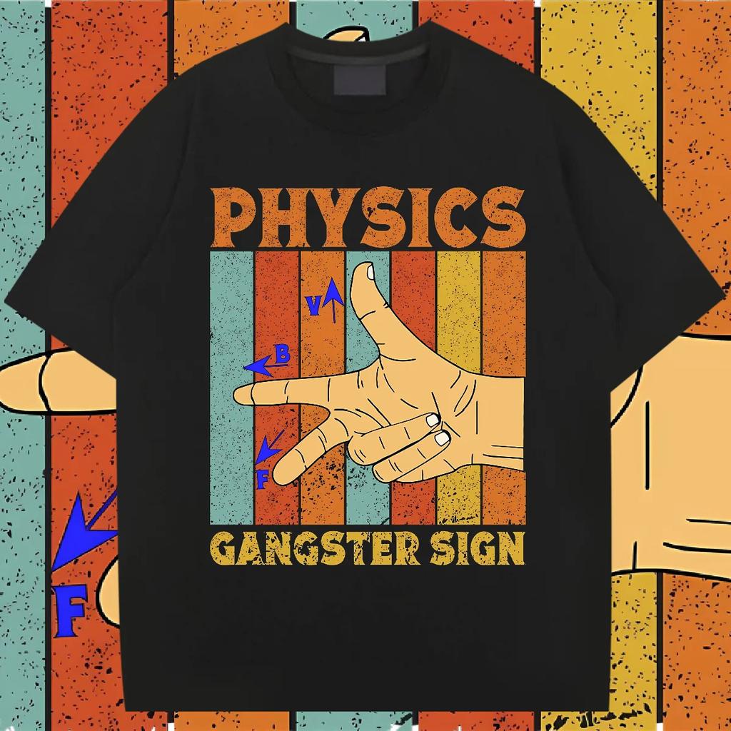 Finger Round Neck Loose Oversize T-shirt Retro Men Tops Printed Hippie Tees Classic Casual Tshirt Comfy Stretchy Shirt