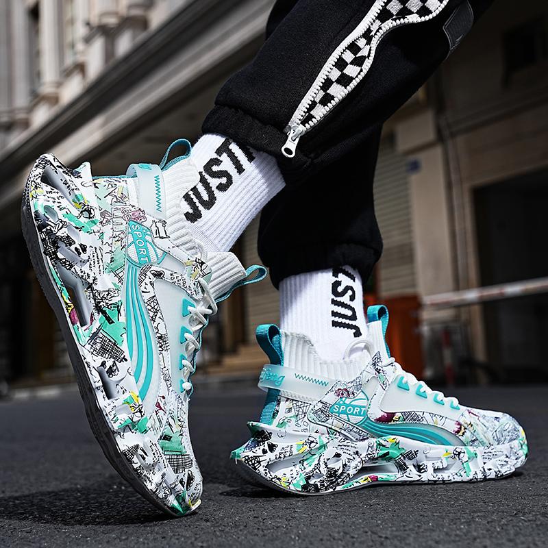 Scarpe da ginnastica da uomo estive Shark Blade Mesh traspirante ammortizzante scarpe da basket 36-46