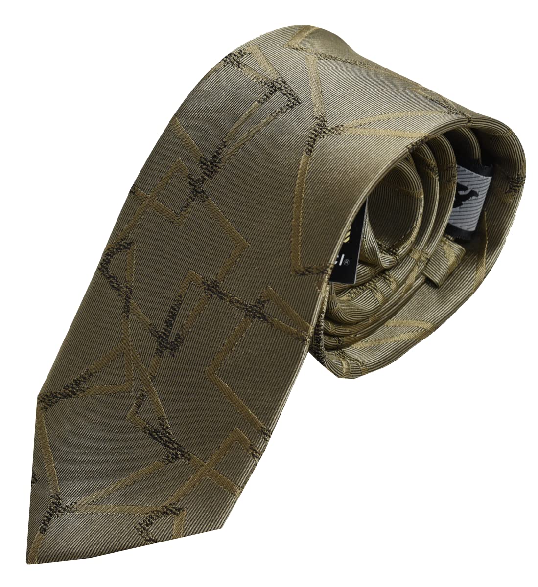 

[0-STYLE.cravat] Stylish Silk Necktie, Brand Name, Gift for Adults, Geometric Pattern, Solid Color, Floral, DAVINCI Silk Necktie, Green, Navy, Brown,
