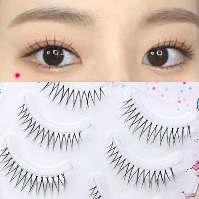 Mogugu - Set of 5 Pairs: Natural Crisscross False Eyelashes