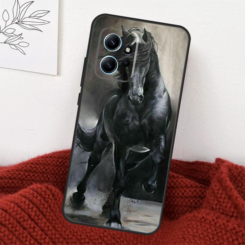 Animal Majestic Painting Horse Case For Xiaomi Redmi Note 13 10 11 12 14 15 Pro Plus Cover For Redmi 15 15C 14C 10C 12C 13C