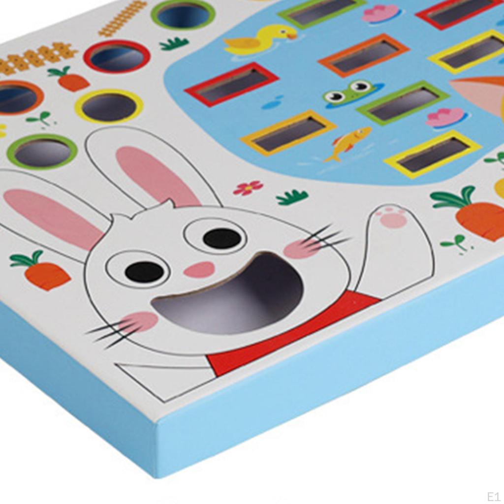 Wood Carrot Toy Set Sorting Stacking Games for Party Classroom Childrens Day