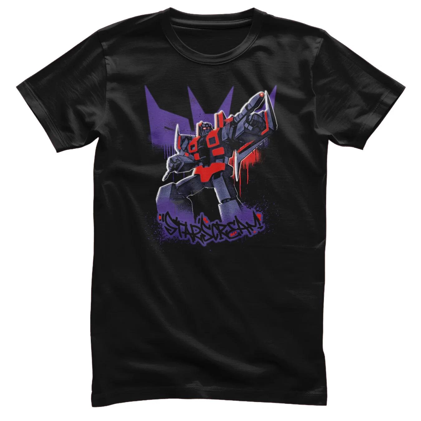 Officially Licensed Transformers - Starscream Graffiti Mens T-Shirt 3XL