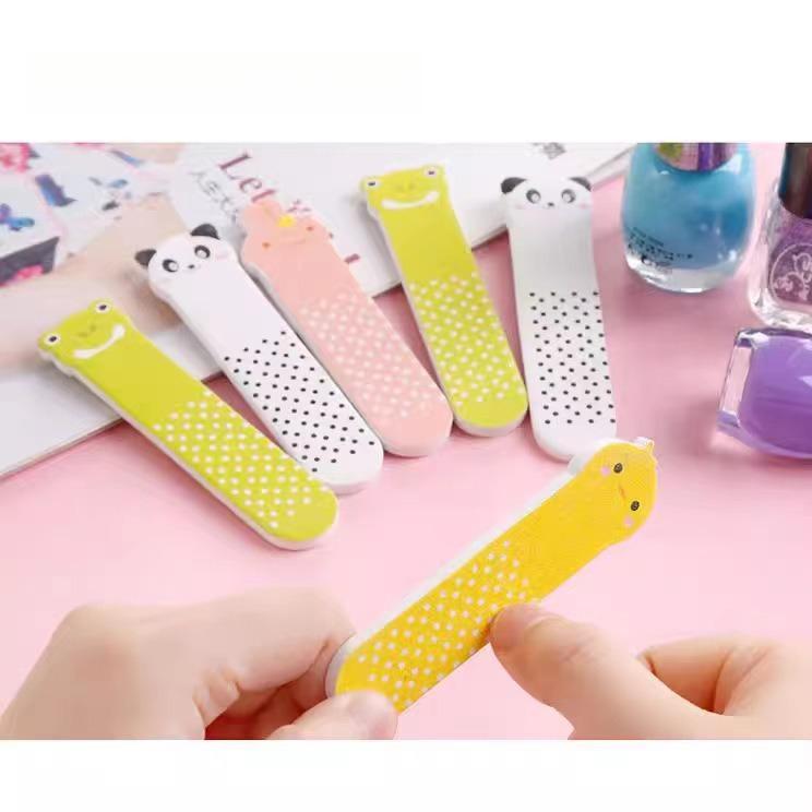 1pc Cute Animal Nail File Mini Nail File Stick Nail Art Accessory