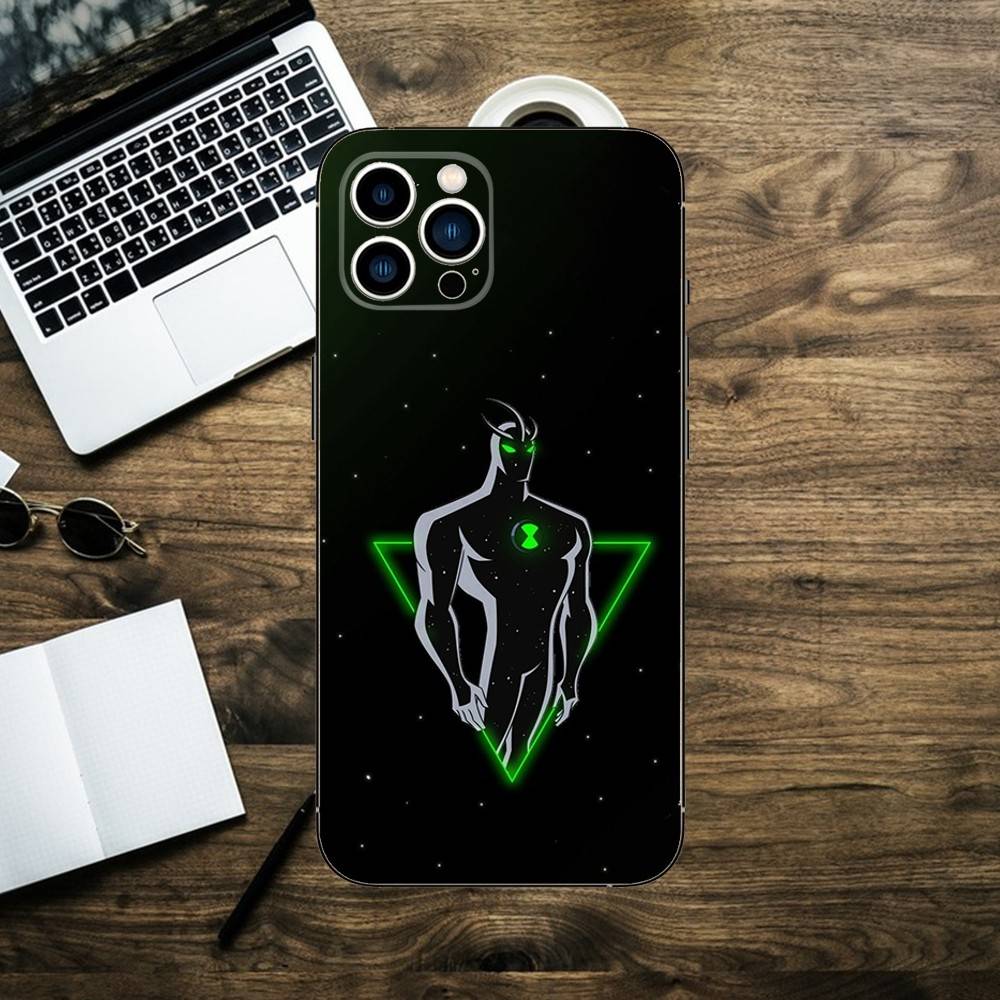 B-BenS Cartoon 10 Phone Case For iPhone 16,15,14,13,12,11,XS,XR,X,8,7,Pro,Max,Plus,mini Silicone Black Cover
