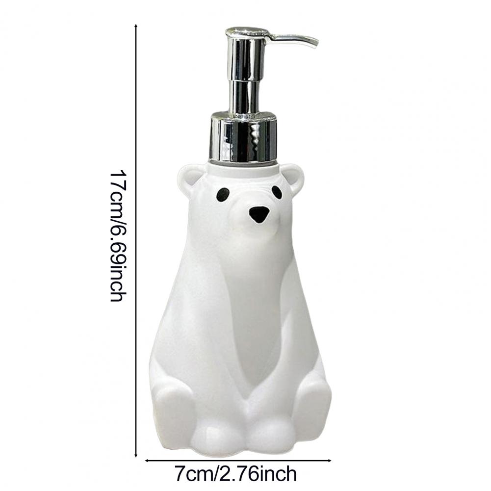 Soap Dispenser Hand Dish Soap Pump Bottle Polar Bear Design Holiday Hand Soap Dispenser Kitchen Countertop Decoration